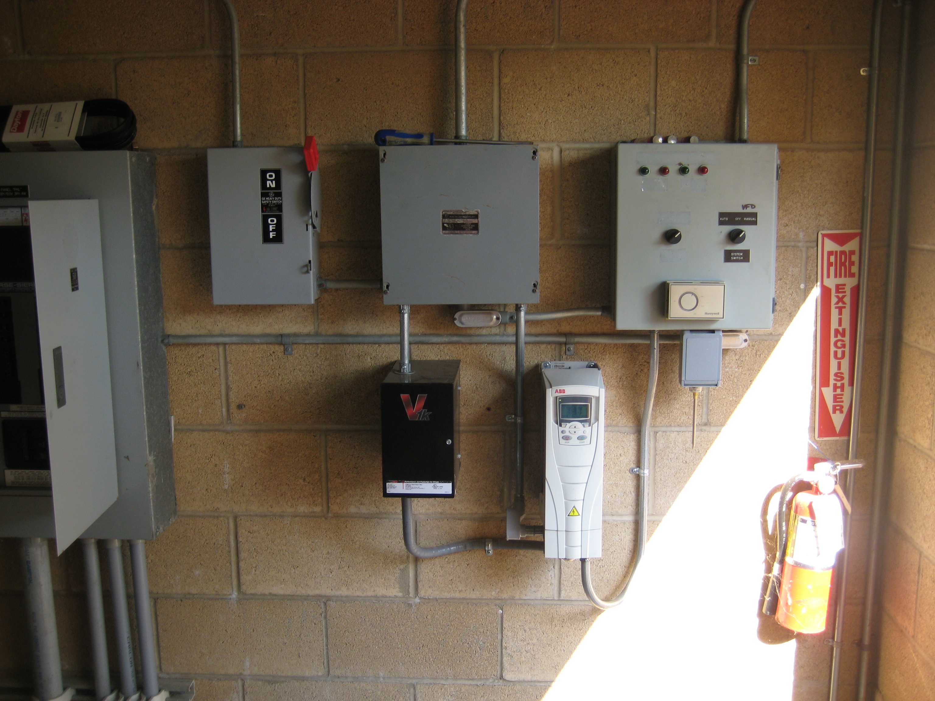 Pump station electrical